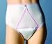 PANTY HIPS WAIST 30204 X-Large 9 43-44 32-38 * Fashionably feminine panties with a patented stretch hook pouch discretely sewn inside to hold a liner in place without leakage or discomfort