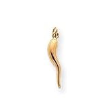 14k Small Polished Italian Horn Charm SE1398