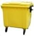 Outdoor Living : Wheelie Bin - Yellow - 660L - Free Delivery