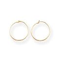 14k Small Endless Hoop Earrings - Measures 10x10mm