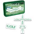 Golf Double-Six Dominoes (TIN)