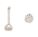 3mm CZ Nose Stud. Nose Studs are sold in pairs.
