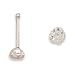 3mm CZ Nose Stud. Nose Studs are sold in pairs.