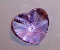Outdoor Living : 28mm Swarovski Strass Light Violet Heart Crystal Prisms #8781-28