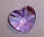 28mm Swarovski Strass Light Violet Heart Crystal Prisms #8781-28