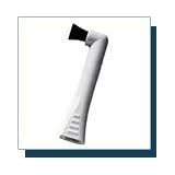 2 Rotadent (Rota-dent) Brush Heads - Flat Hollow Cup NEW