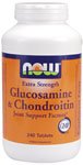 Extra Strength Glucosamine  Chondroitin by NOW Foods - (1.2g - 240 Table
