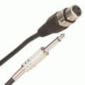 3ft Assembly Type XLR Female to 6.3mm (1/4inch) Mono Male Cable