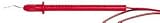 Pomona Test Probe, SMD Micro- Tip, Red, Stainless Steel Pt.