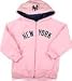New York Yankees Pink Toddler Girl Hooded Fleece Zip Sweatshirt