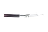 75 Ohm Bulk Coaxial Cable Single Line, 500.0 ft Spool, Color: Black