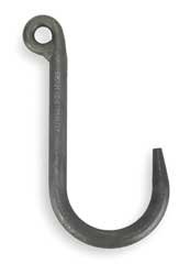 Dayton 2YPF7 Tapered-Tip Hooks, Welded J, 1600Lb