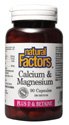 Natural Factors, Calcium & Magnesium, 180 Capsules