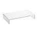 Clear Acrylic Monitor Stand & Keyboard Drawer