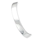 Sterling Silver 9mm Cuff Bangle QB327