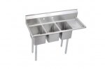 Stainless Small 3 Compartment DB Right