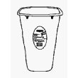 RUBBERMAID 4A7800WHT "21-QUART" WASTEBASKET WHITE(Pack of 8)