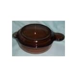 Corning Amber Vision 5 1 2 Handled Grab-It Pan with Glass Lid by 