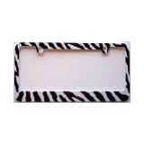 Buy Zebra Print License Plate Frame (Made of Metal) by Zebra