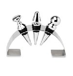 Review Cranville-Wine-Racks  / Three Piece Stopper Set In Stainless Steel