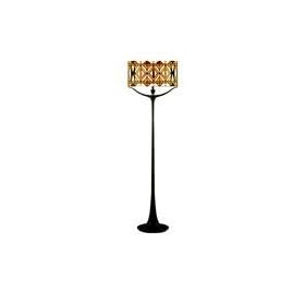 Figurative Base Tiffany Oval Shade Floor Lamp