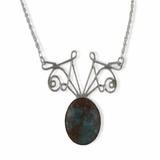 Round Red Larimar Choker by 