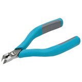 ESD-Safe Angled Head Full Flush Cutters with Cushion Grip Handles, 5" Long