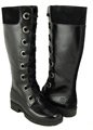 TIMBERLAND 14 In Patent Polish Womens Black Boots