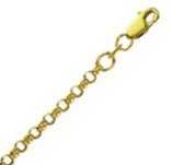 14k Yellow Gold 16 Inch X 3.2 mm Rolo Chain Necklace
