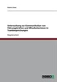 Produkt-Bild: Untersuchung zur Kommunikation von F&uuml;hrungskr&auml;ften und Mitarbeiterinnen in Teambesprechungen
