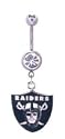 Oakland Raiders belly button ring