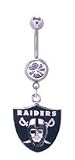 Oakland Raiders belly button ring