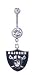 Oakland Raiders belly button ring