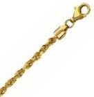 14k Yellow Gold D / C 24 Inch X 2.8 mm Rope Chain Necklace - B0001ZVEB8