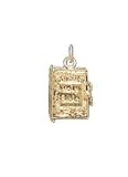 Protestant Bible, 14K Gold Charm