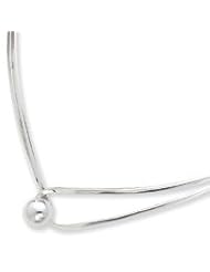 Sterling Silver Polished Ball and Loop Neck Collar QG1727"