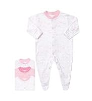 3 Pack Pure Cotton Skinkind™ Sleepsuits