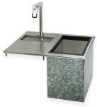 Supreme Metal D-24-WSIBL - Bar King Ice & Water Unit, Drop-In, 23 lb Ice Capacity