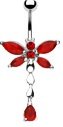 Belly Button Ring Navel Dragonfly Dangle Body Jewelry 14 Gauge