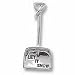 Snow Shovel Charm - Sterling Silver