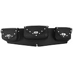 Motorcycle Windshield Bags - Three Pocket PVC Windshield Bag with Studs WS21