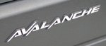 RealWheels Stainless Steel Avalanche Letters, for the 2002 Chevrolet Avalanche 2500