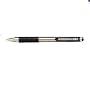 Retractable Ballpoint Pen, .7mm Fine Point, Rubber Grip, Stainless, Black Ink ZEB20010