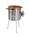 Caramel Corn Stove, LP Bottle Gas, Safety Point, 19 in D Kettle, 2 in Handles