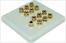 Atlona 6 Speaker Wall Plate With Subwoofer Input, Speaker Accessories, Audio and Video