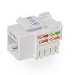 CAT5E White Keystone Jack 568A/568B