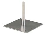 PIPE & DRAPE FLAT STEEL BASE 3/16IN X 18IN X 18IN