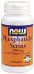 Phosphatidyl Serine by NOW Foods - (100mg - 60 Vegetarian Capsules)