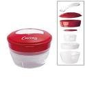 Curves Fresh Food Chiller Avon Salad Bowl Lunch Container Red Top
