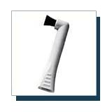 2 Rotadent (Rota-dent) Brush Heads - Flat Hollow Cup NEW